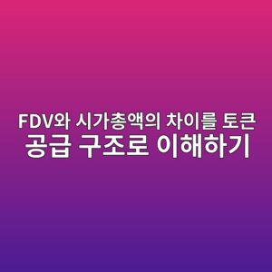 FDV와 시가총액의 차이를 토큰 공급 구조로 이해하기 5 fdvec9980 ec8b9ceab080ecb49dec95a1ec9d98 ecb0a8ec9db4eba5bc ed86a0ed81b0 eab3b5eab889 eab5aceca1b0eba19c ec9db4ed95b4ed9598eab8b0 1787800526